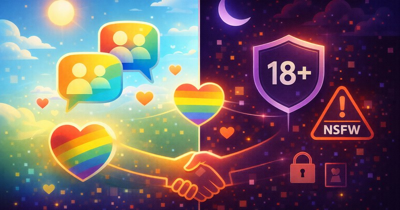 Гид по гей сабреддитам - сравнение SFW сообщества vs NSFW взрослый контент