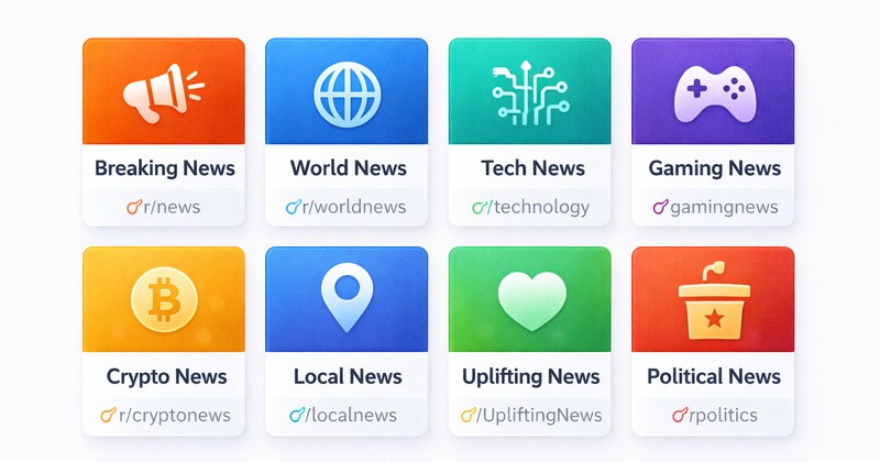 Категории новостей Reddit - лучшие сабреддиты новостей организованные по теме